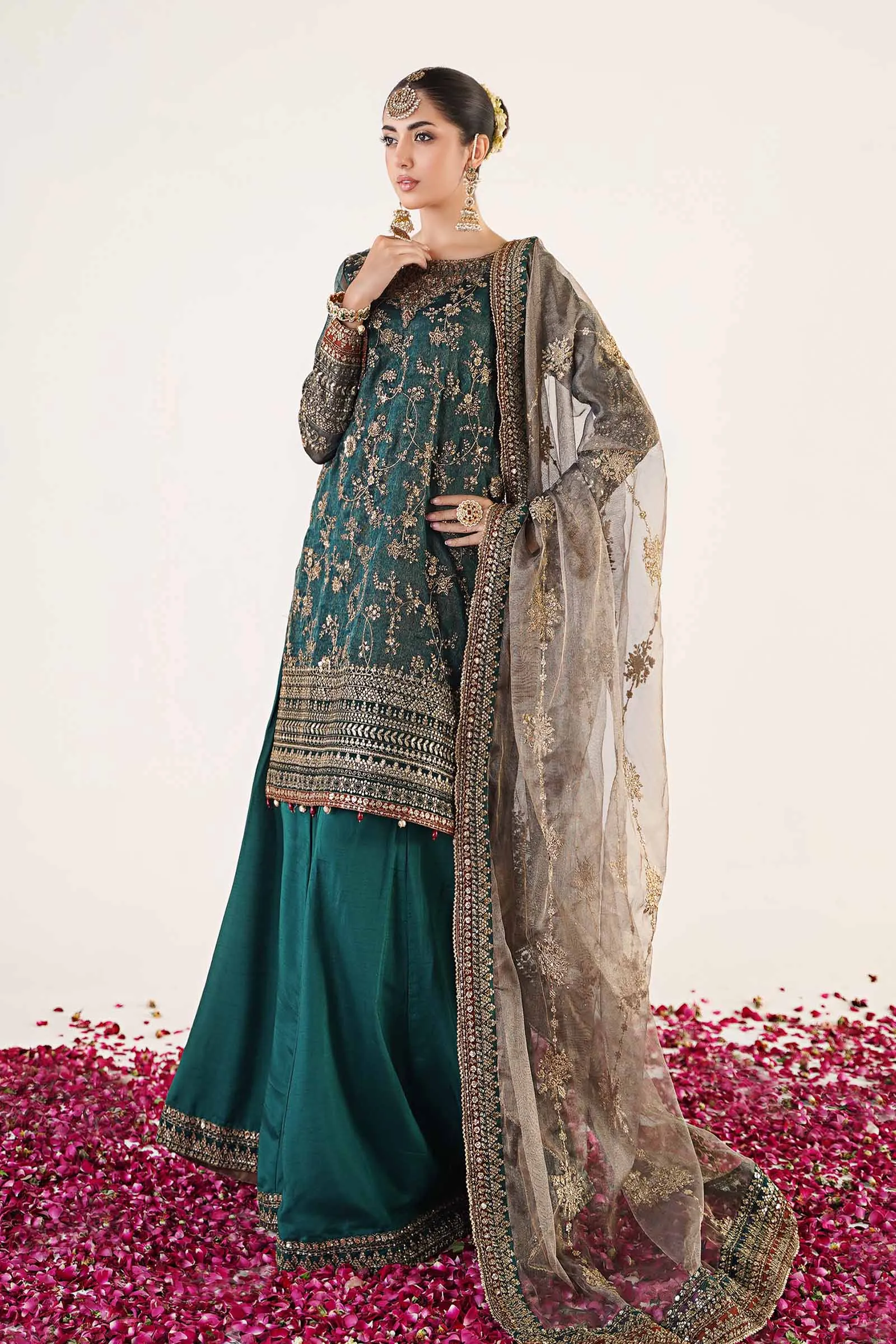 3 Piece Embroidered Organza Suit | SF-EA24-07