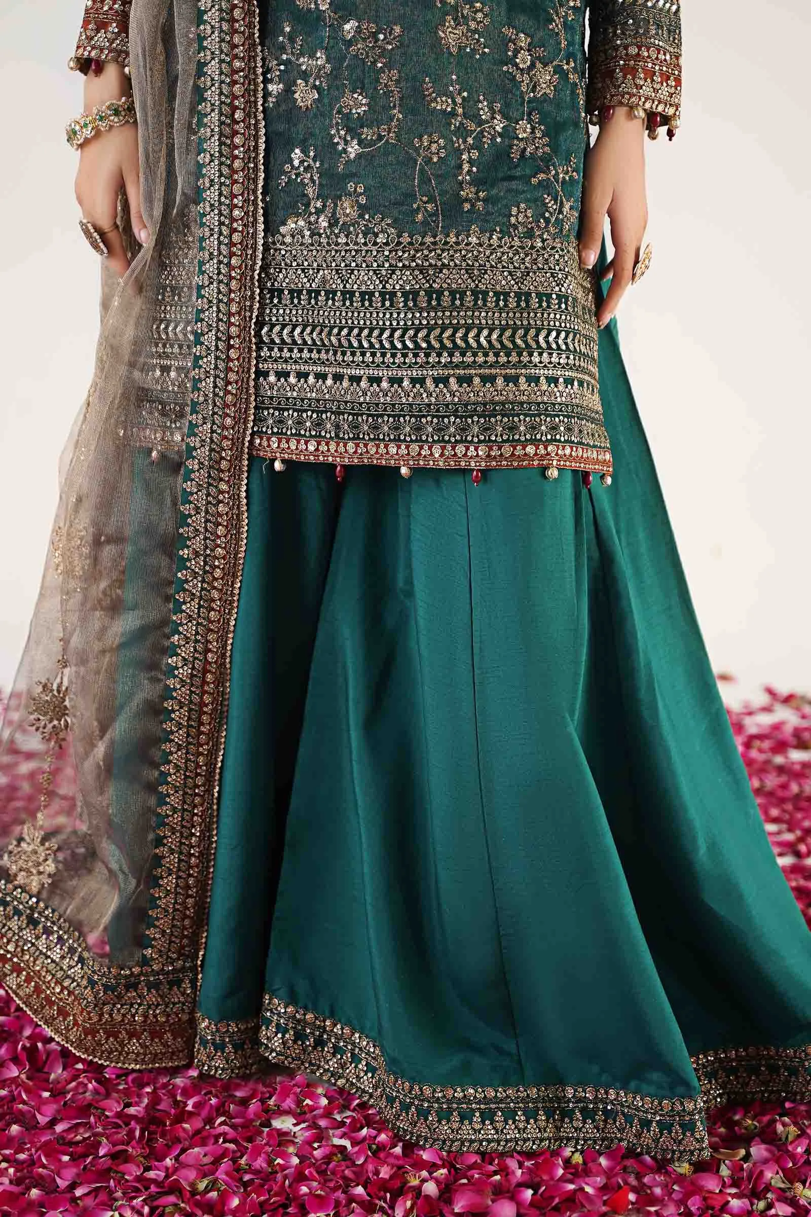 3 Piece Embroidered Organza Suit | SF-EA24-07