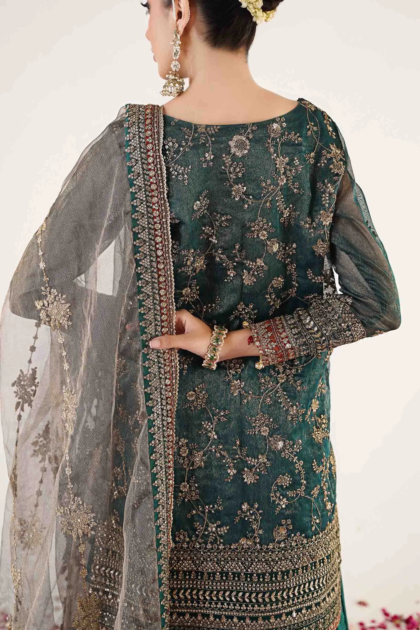 3 Piece Embroidered Organza Suit | SF-EA24-07