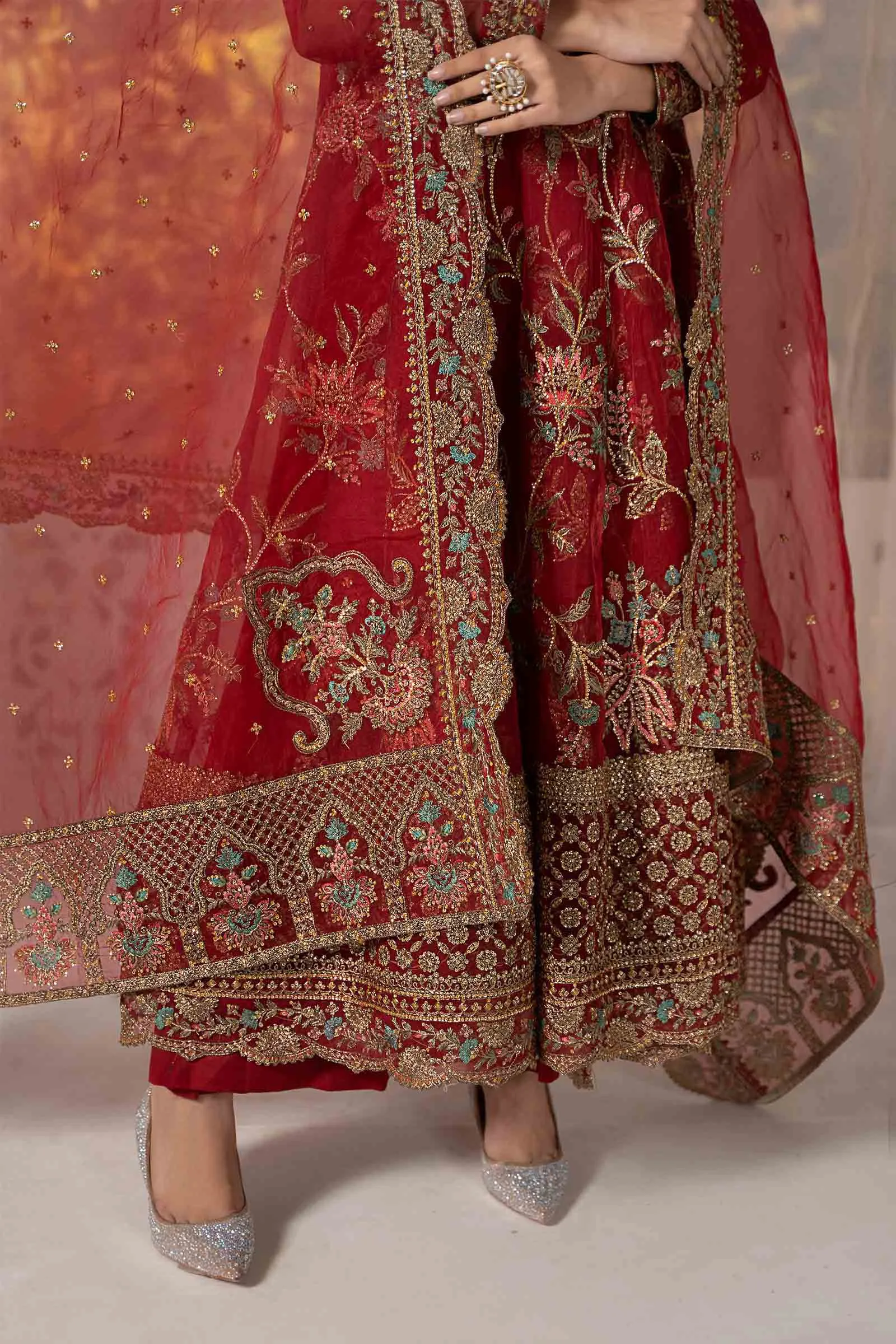 3 Piece Embroidered Organza Suit | SF-EF24-19