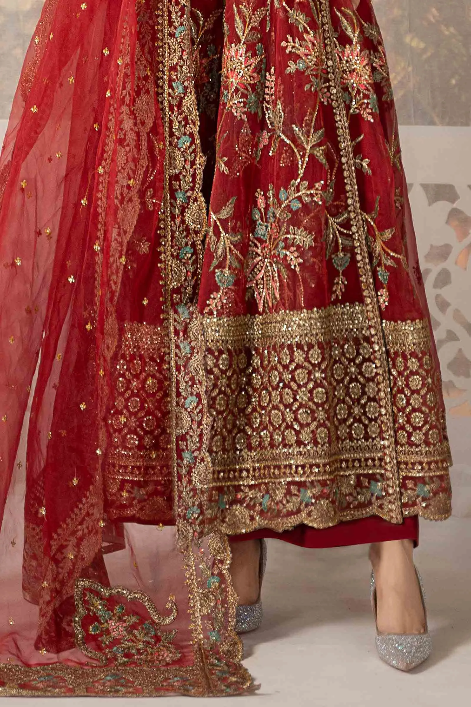 3 Piece Embroidered Organza Suit | SF-EF24-19