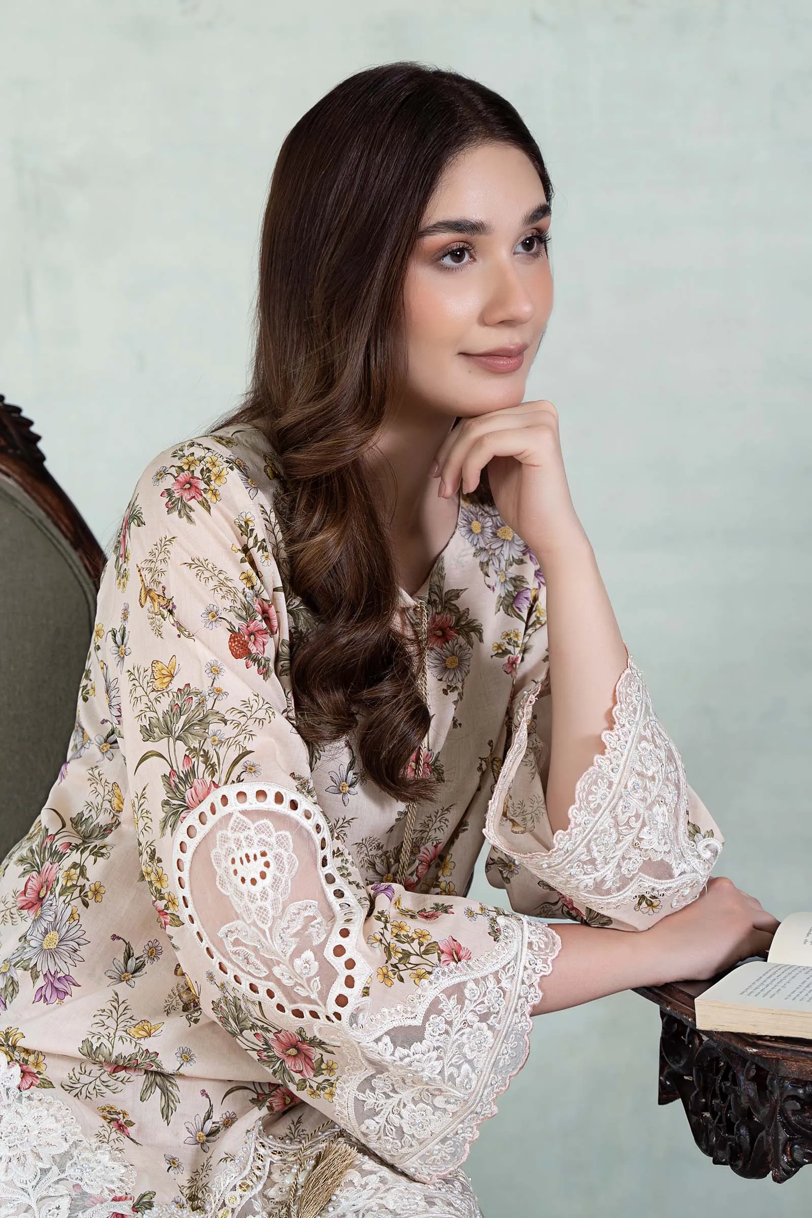 3 Piece Printed Lawn Suit | DW-EA24-35