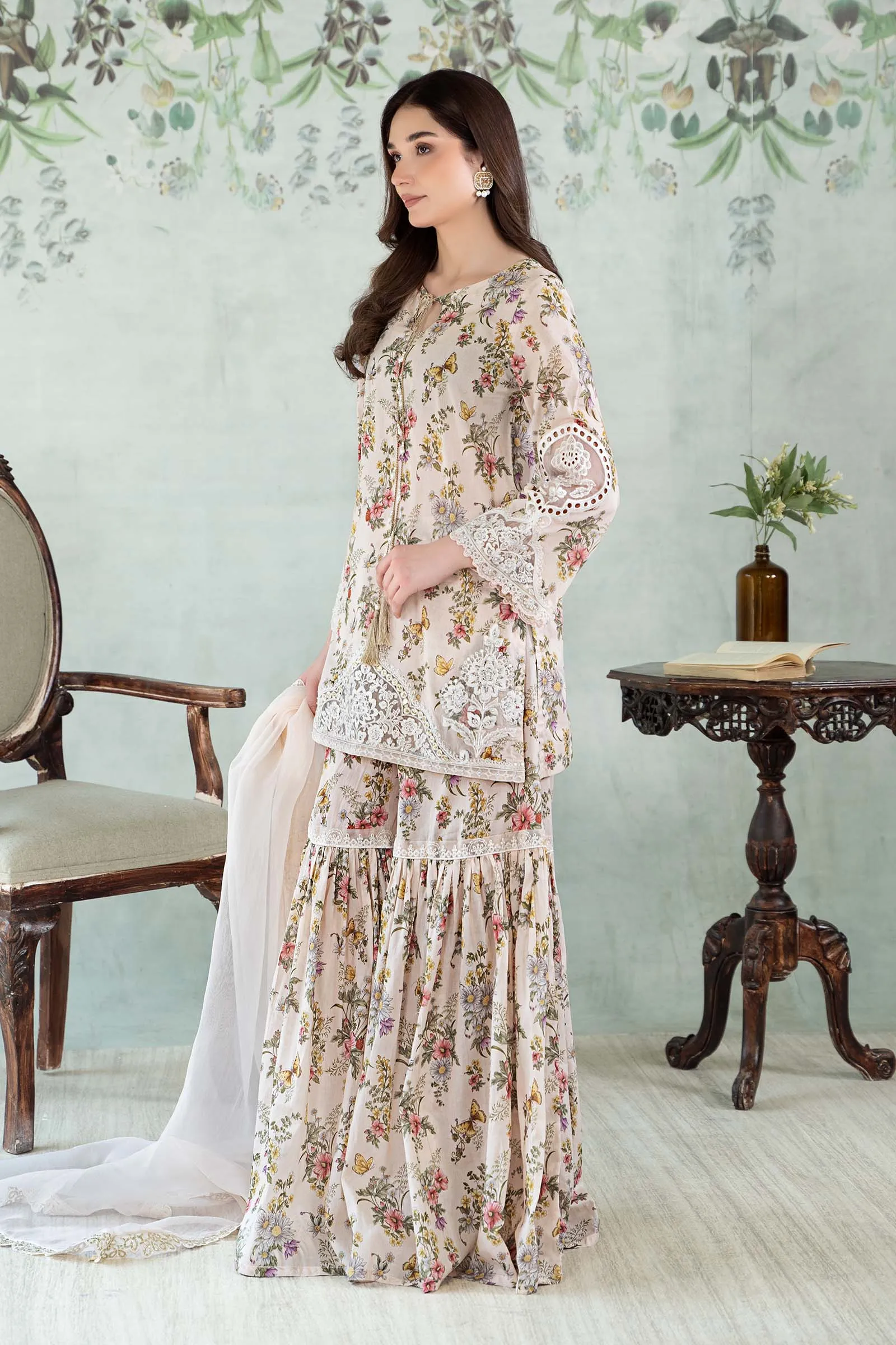 3 Piece Printed Lawn Suit | DW-EA24-35