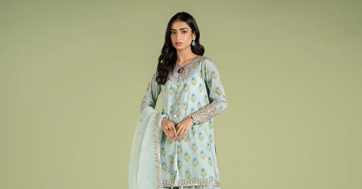 3 Piece Printed Lawn Suit | DW-EF24-14