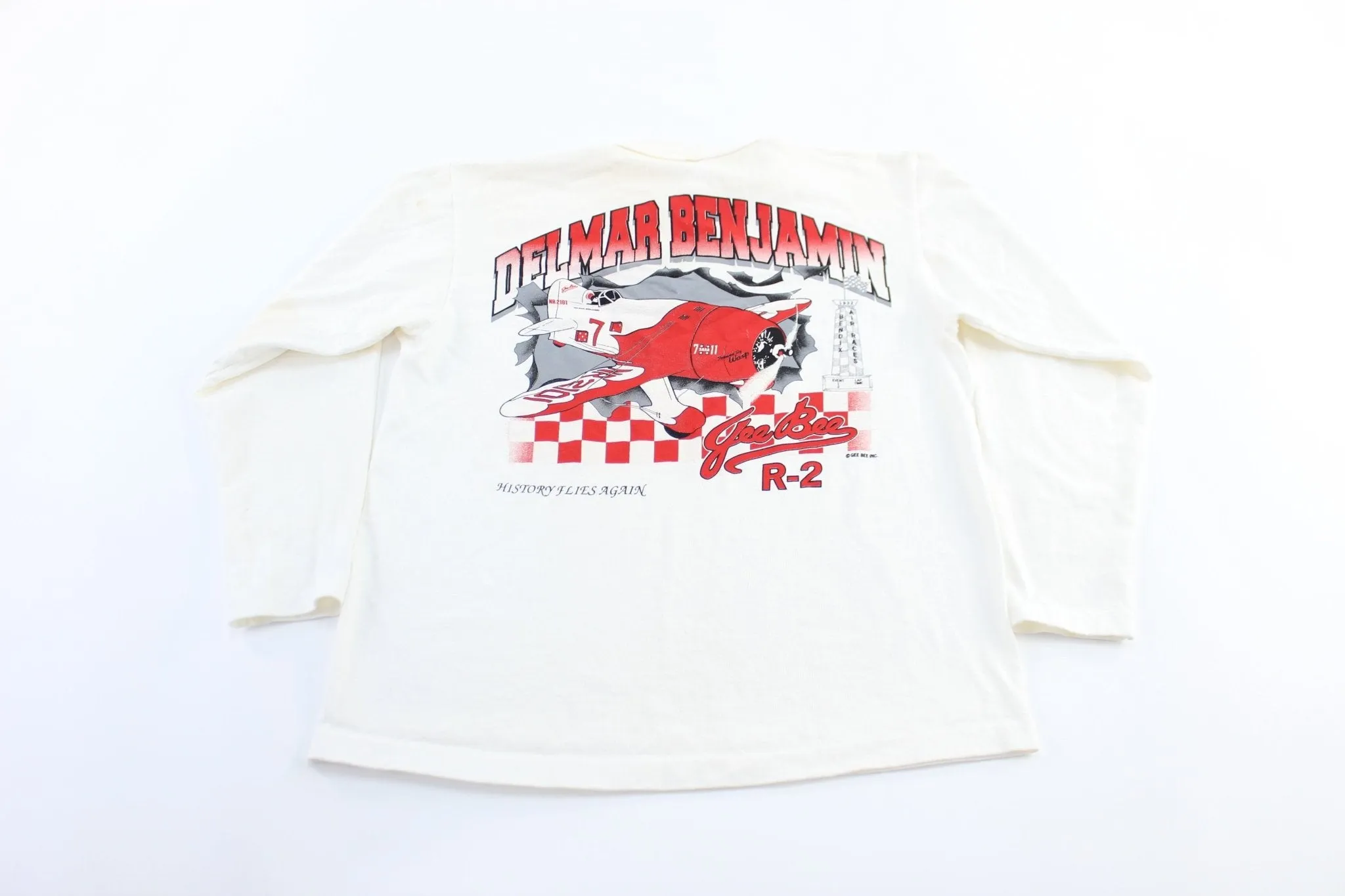 90's Delmar Benjamin Gee Bee R-2 Henley T-Shirt