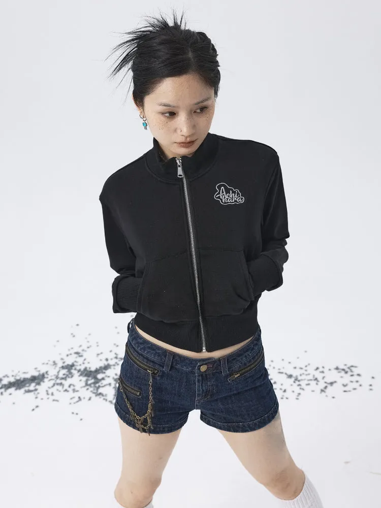 Achihara EMBROIDERY SHORT JACKET