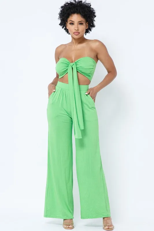 Amina Summer High Waist Pant Set