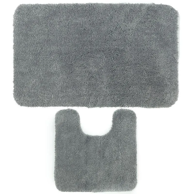 Antron Luxury Non-Slip Bath Mat - Dove Grey