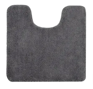 Antron Luxury Non-Slip Pedestal Mat - Charcoal