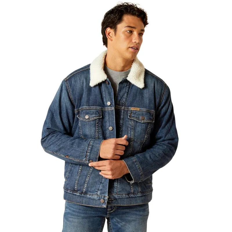 Ariat Men's Blue Rock Sherpa Lined Trucker Jacket 10047438