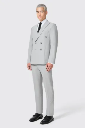 Atkinson Slim Fit Grey Double Breasted Suit