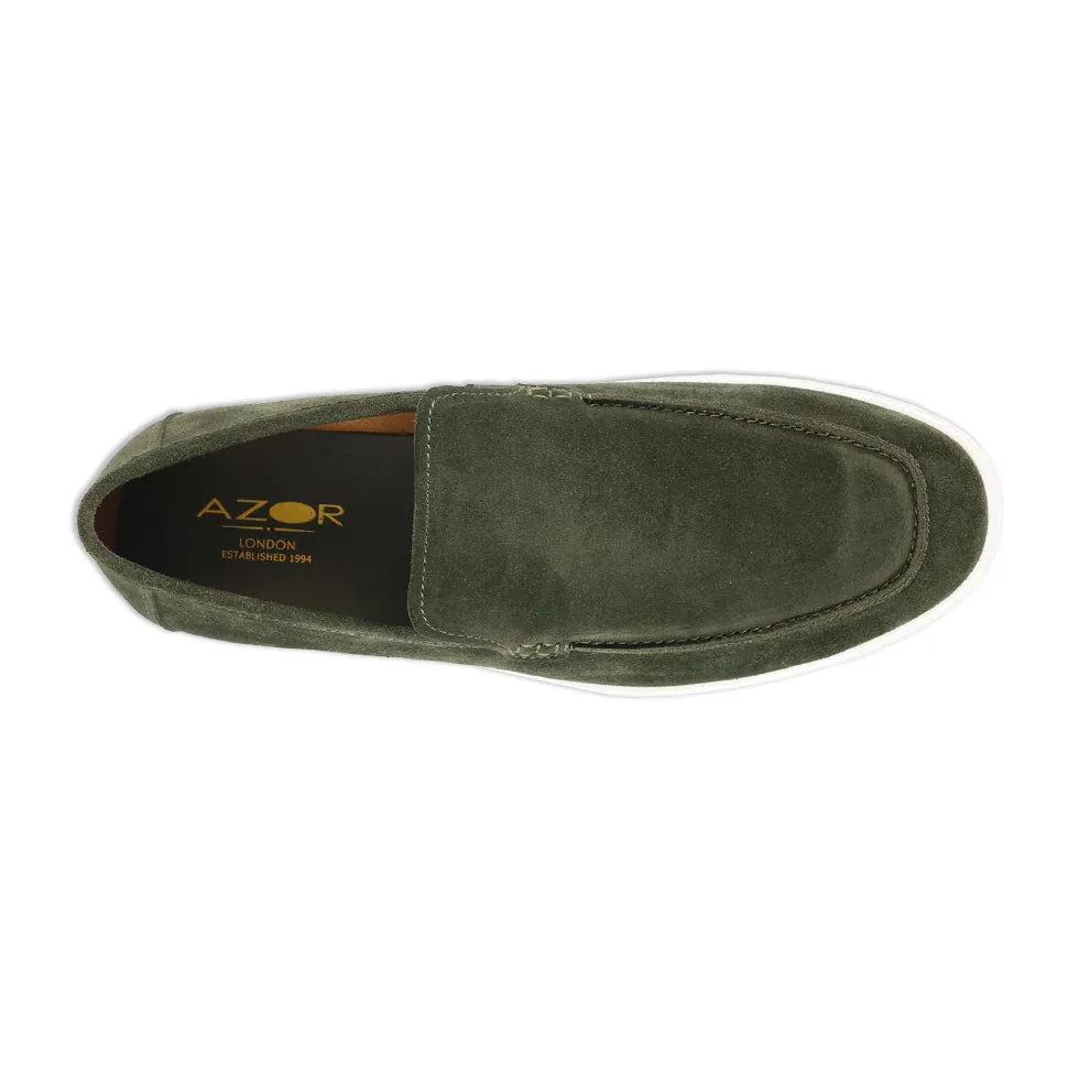 Azor La Mode Savona Slip On Shoes Olive