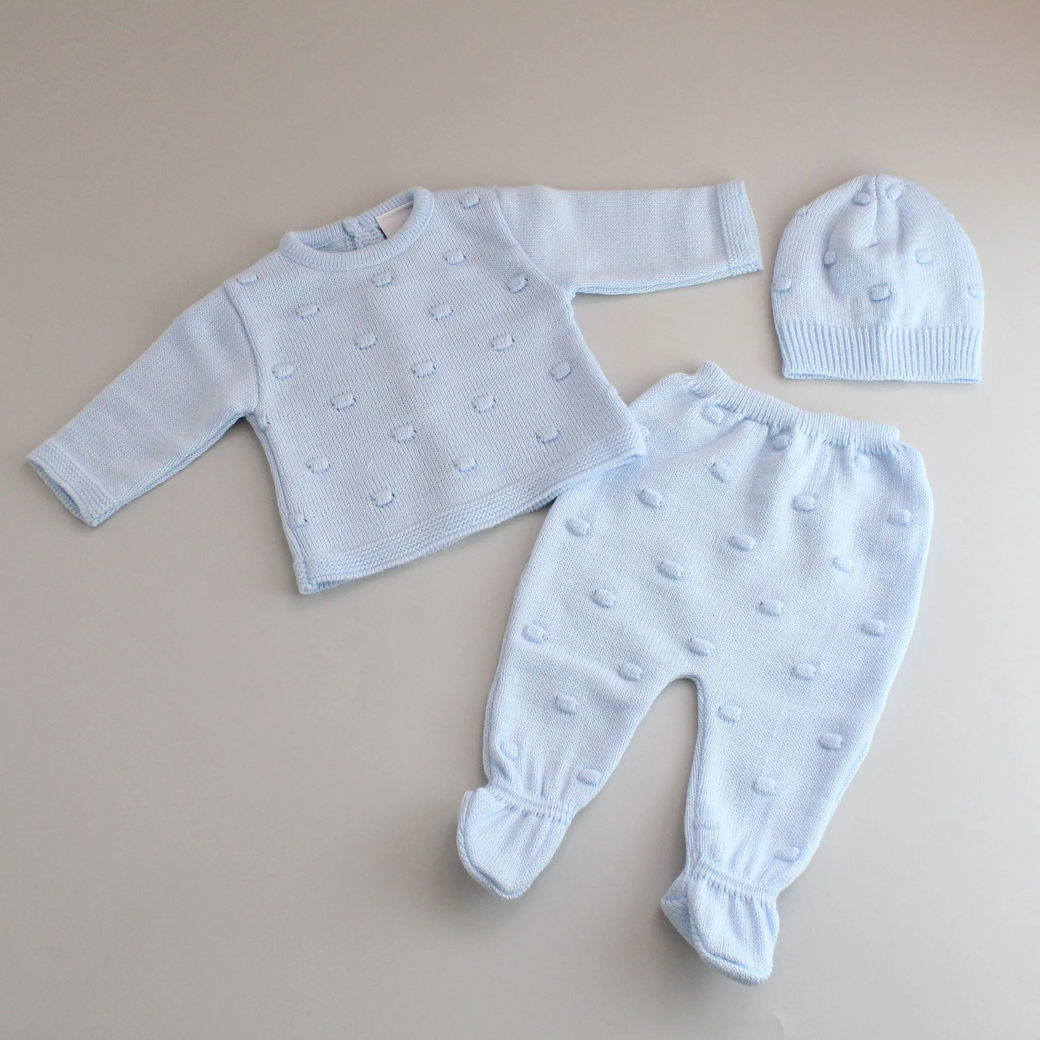 Baby Boys  Knitted Outfit - with Hat