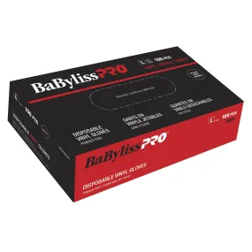 BabylissPro VINYL Gloves Black (100 pack)