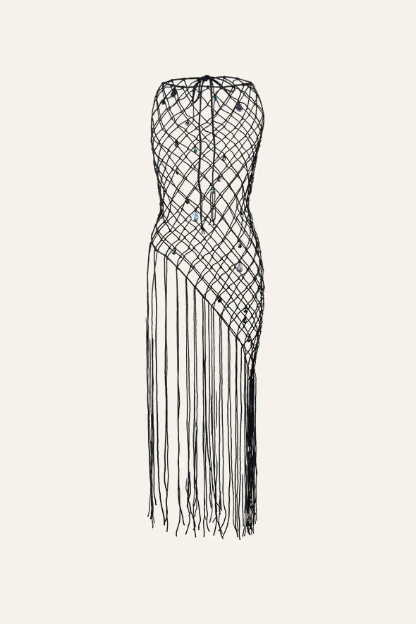 Baroque Glamour macrame dress