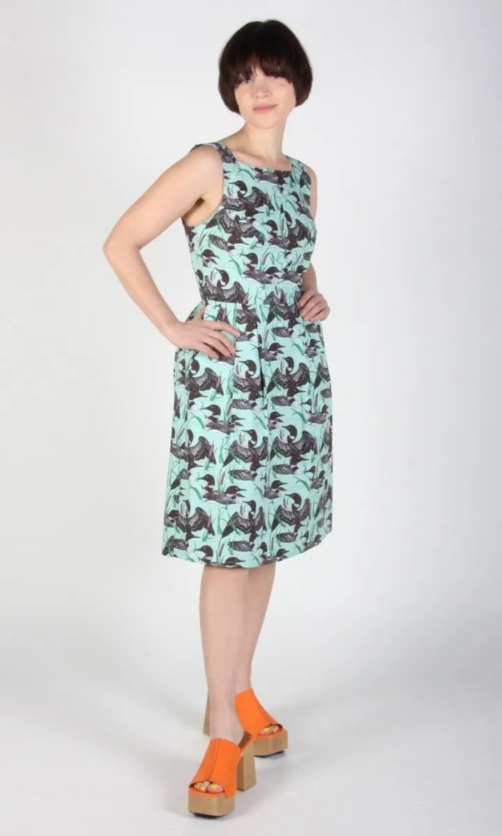 Birds of North America Myrmidon Dress - Loons (Online Exclusive)