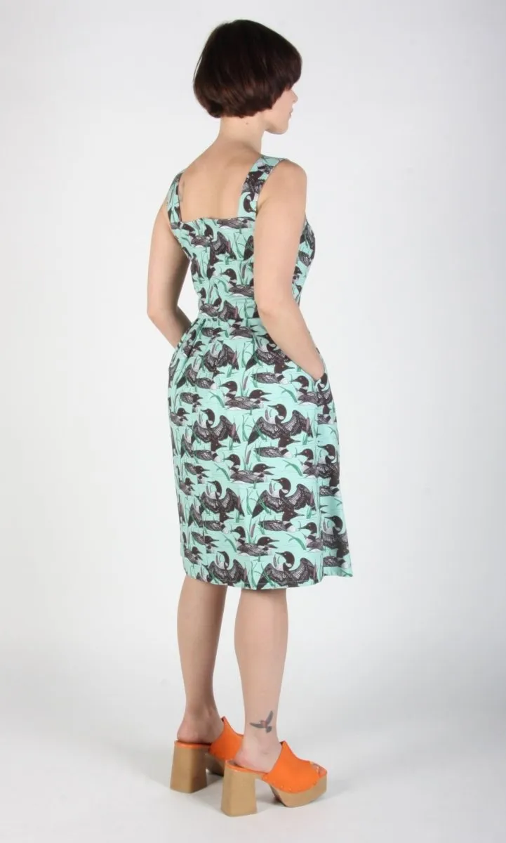 Birds of North America Myrmidon Dress - Loons (Online Exclusive)