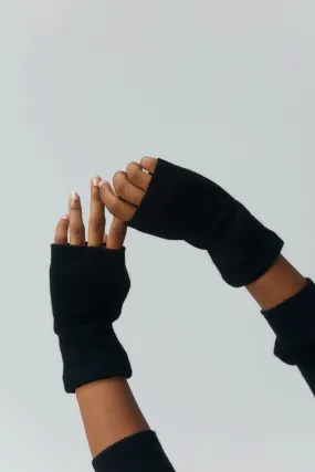 Black Fingerless Gloves