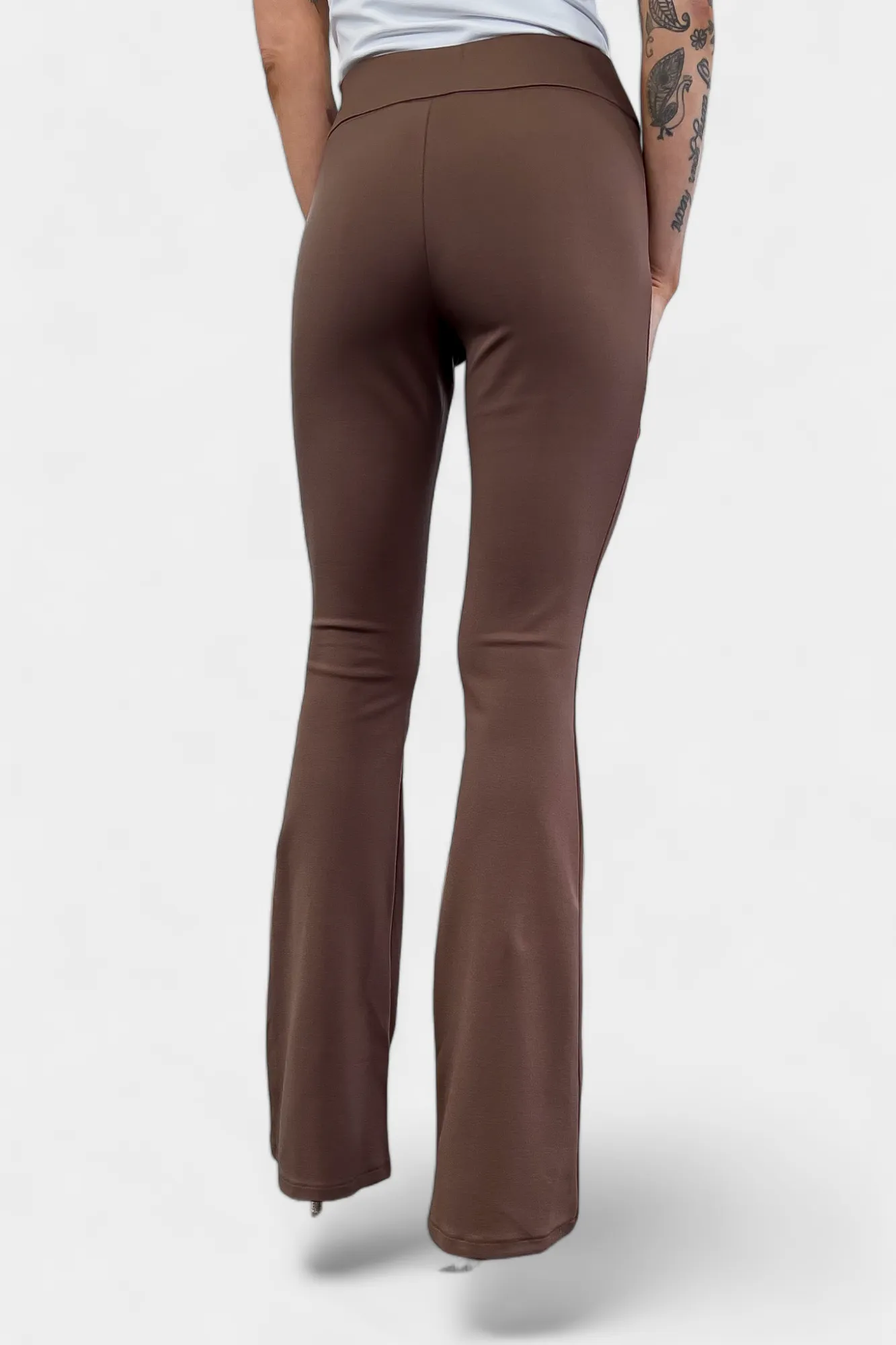 Brown High Waisted Flare Pants [NO RETURNS]