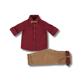 Burgundy Sea Boys Dressy Set