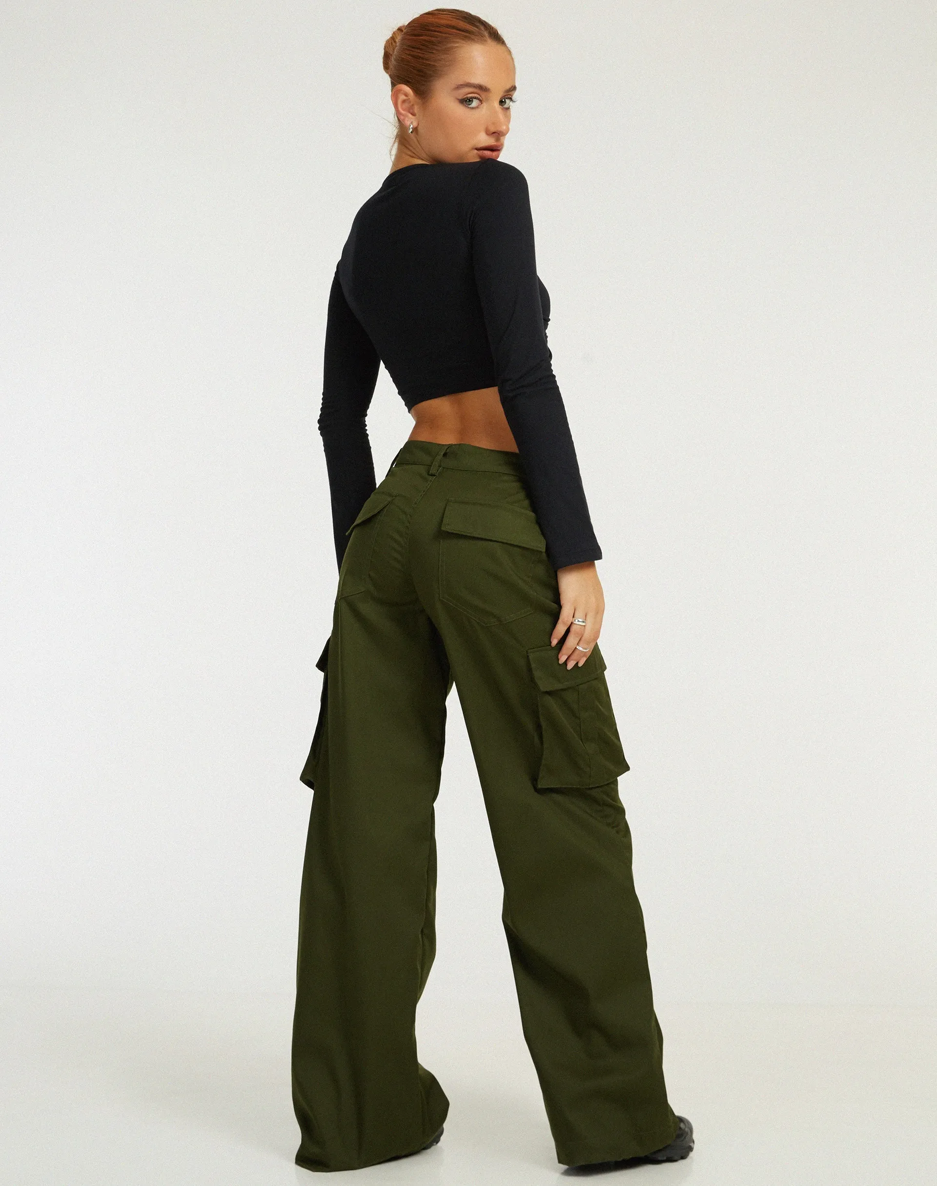 Calix Cargo Trouser in Forest Green