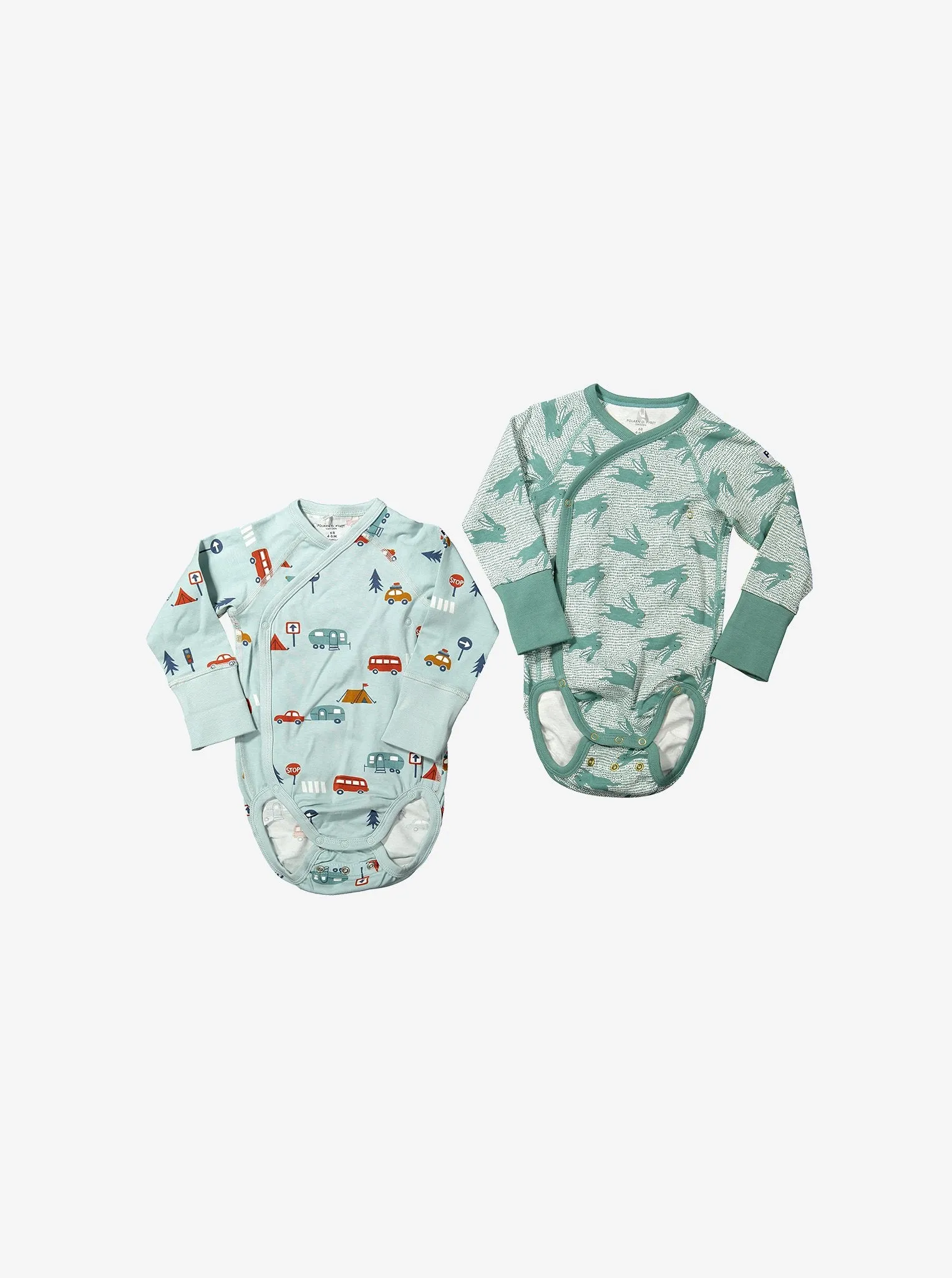 Camping Print Wraparound Babygrow