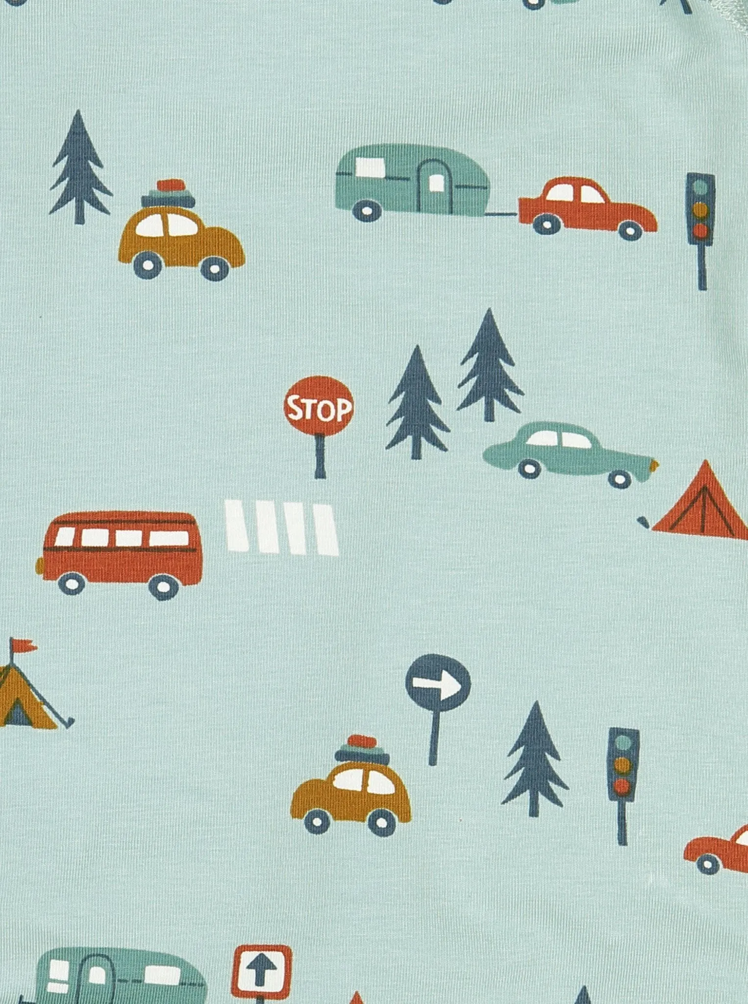 Camping Print Wraparound Babygrow