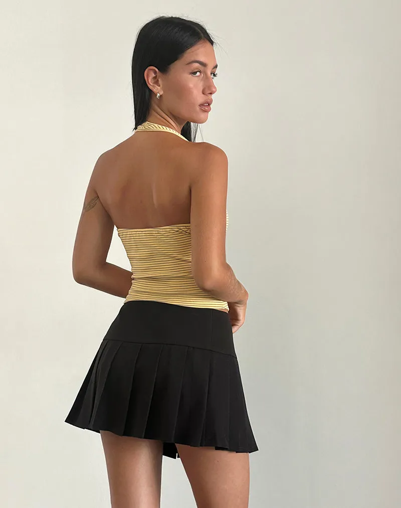 Casini Mini Skirt in Soft Tailoring Black