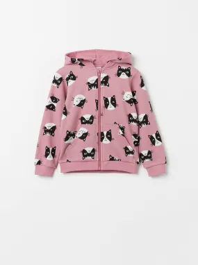 Cat Print Kids Hoodie