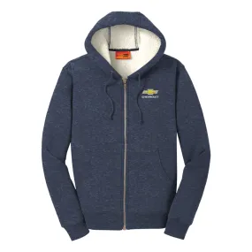 Chevrolet Heavyweight Sherpa-Lined Hooded Fleece Jacket - Blue