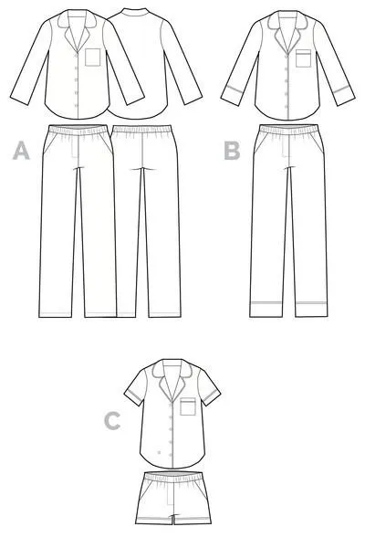 Closet Core Patterns | Carolyn Pajamas