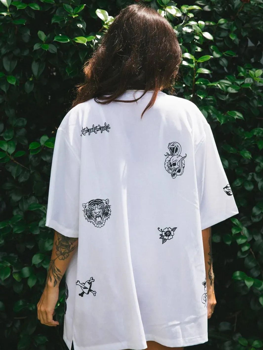 CLUB INK BOWLO SHIRT - WHITE