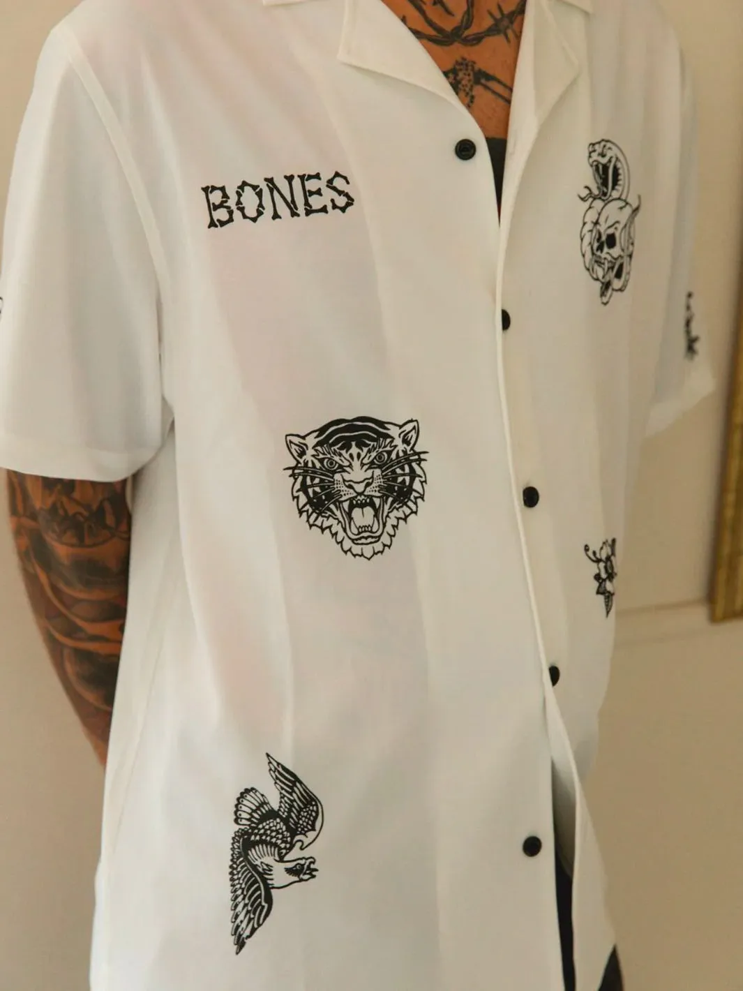 CLUB INK BOWLO SHIRT - WHITE