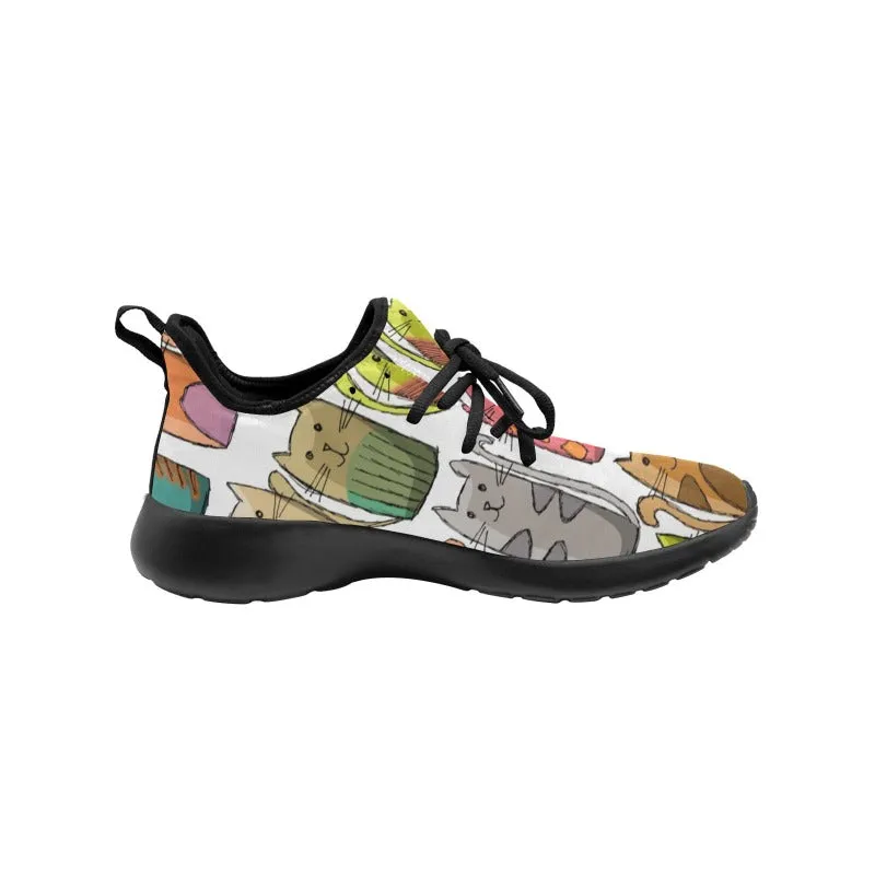 Colorful Cats Women's Slip-On Sneakers