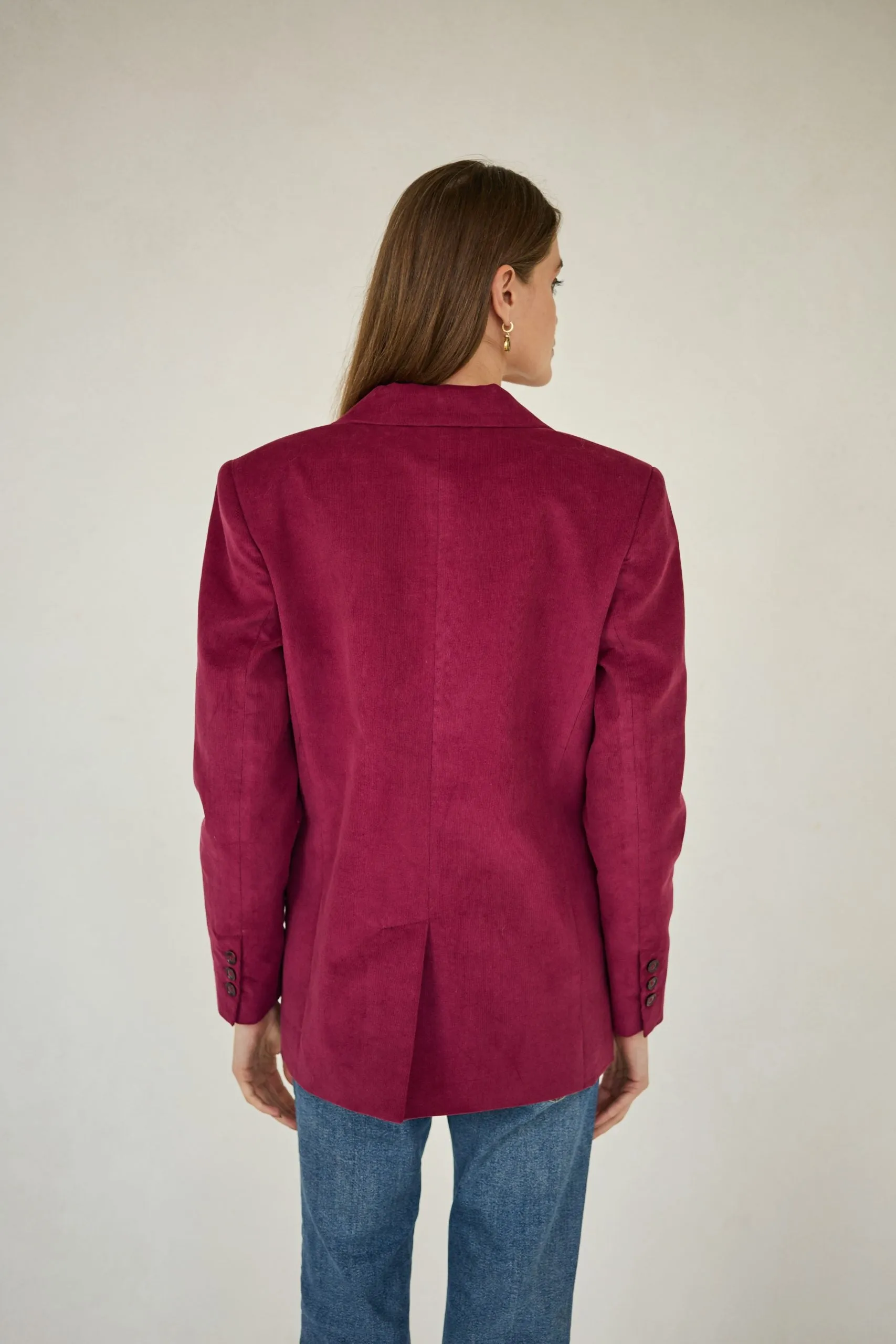 Corduroy Jacket Burgundy