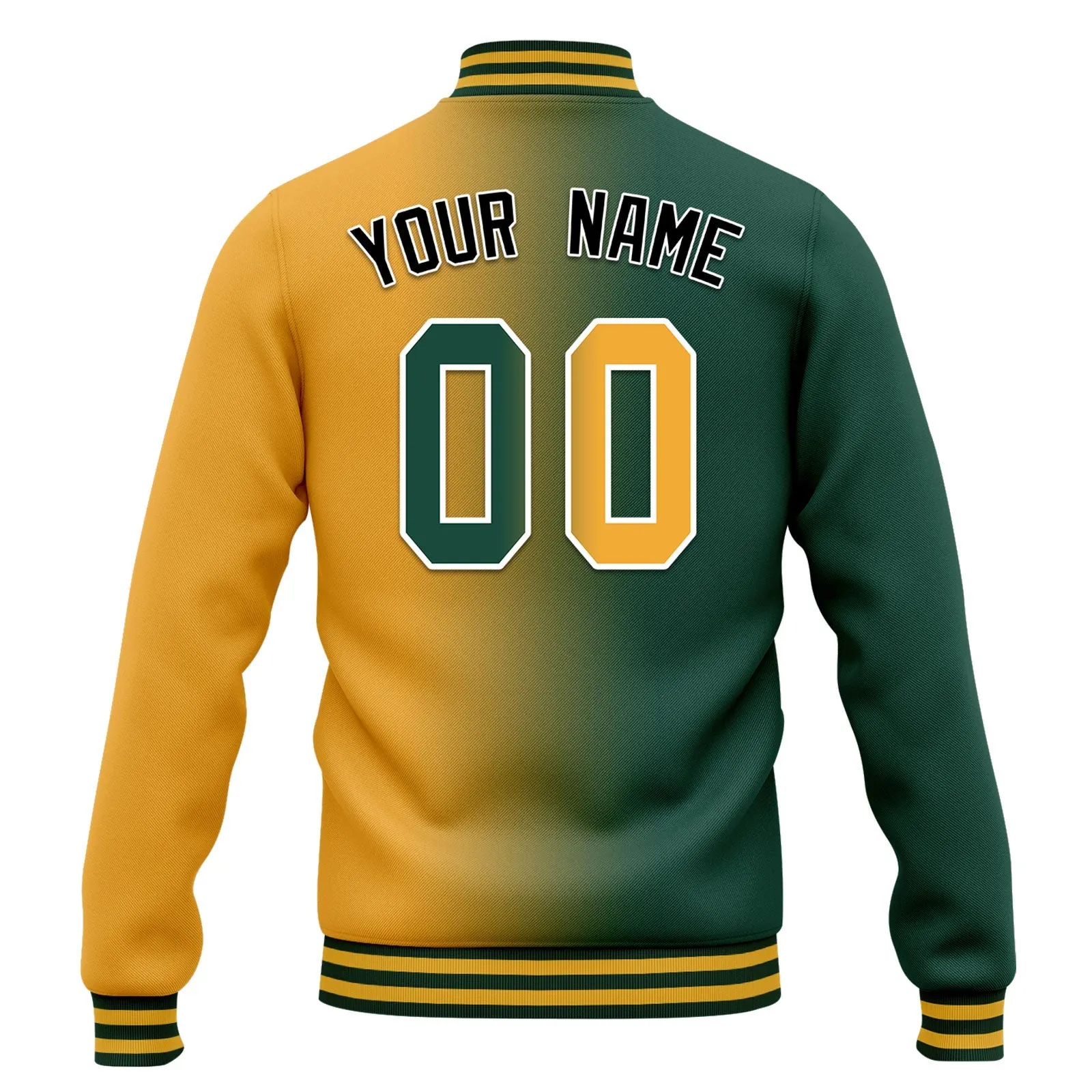 Custom Gradient Fashion Jacket Bomber Full-Snap Varsity Letterman Personalized Jacket FZ005-D028016-16