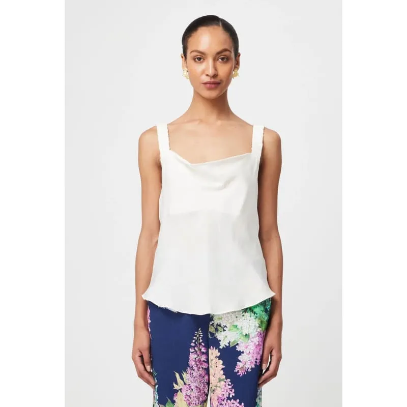 Delray Reversible V Neck Cami | Ivory