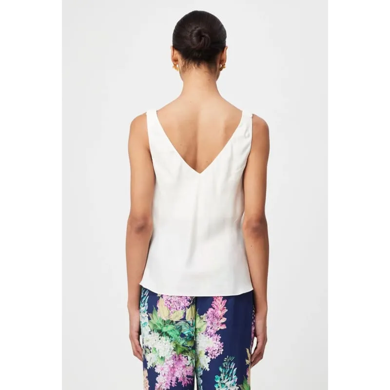 Delray Reversible V Neck Cami | Ivory