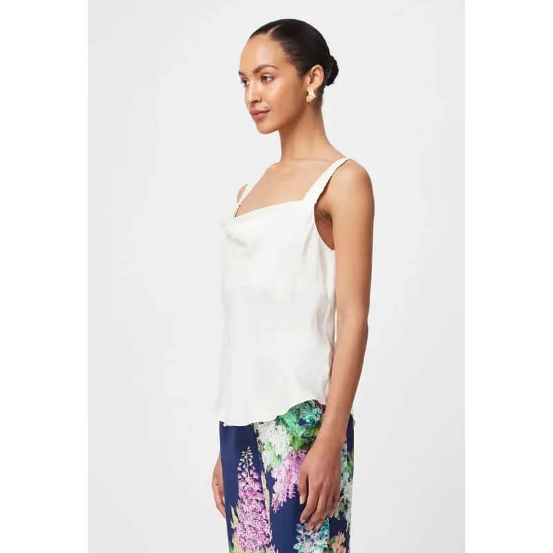 Delray Reversible V Neck Cami | Ivory