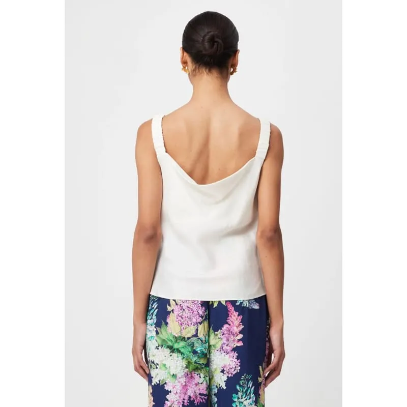 Delray Reversible V Neck Cami | Ivory