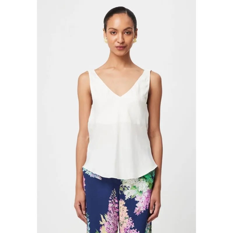 Delray Reversible V Neck Cami | Ivory