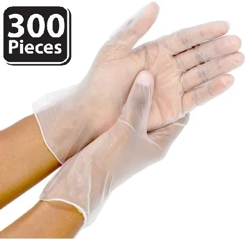 Disposable Vinyl Food Preparation Gloves, Multi-Purpose, Powder and Latex Free