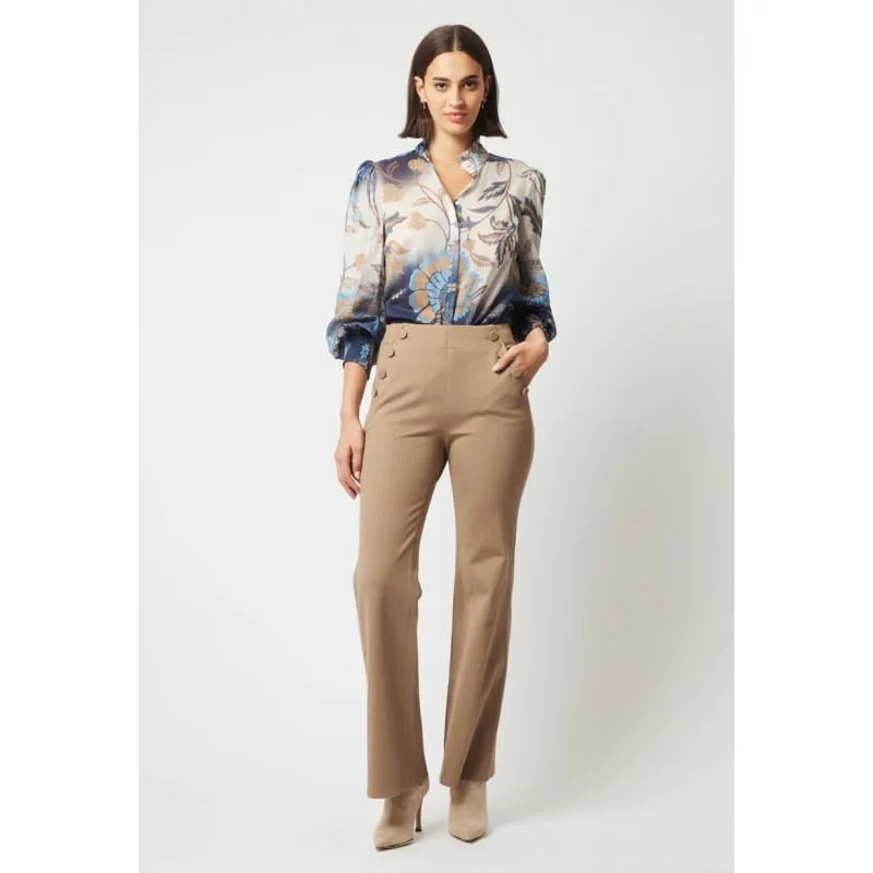 Dynasty Cotton Silk Shirt | Lotus Flower