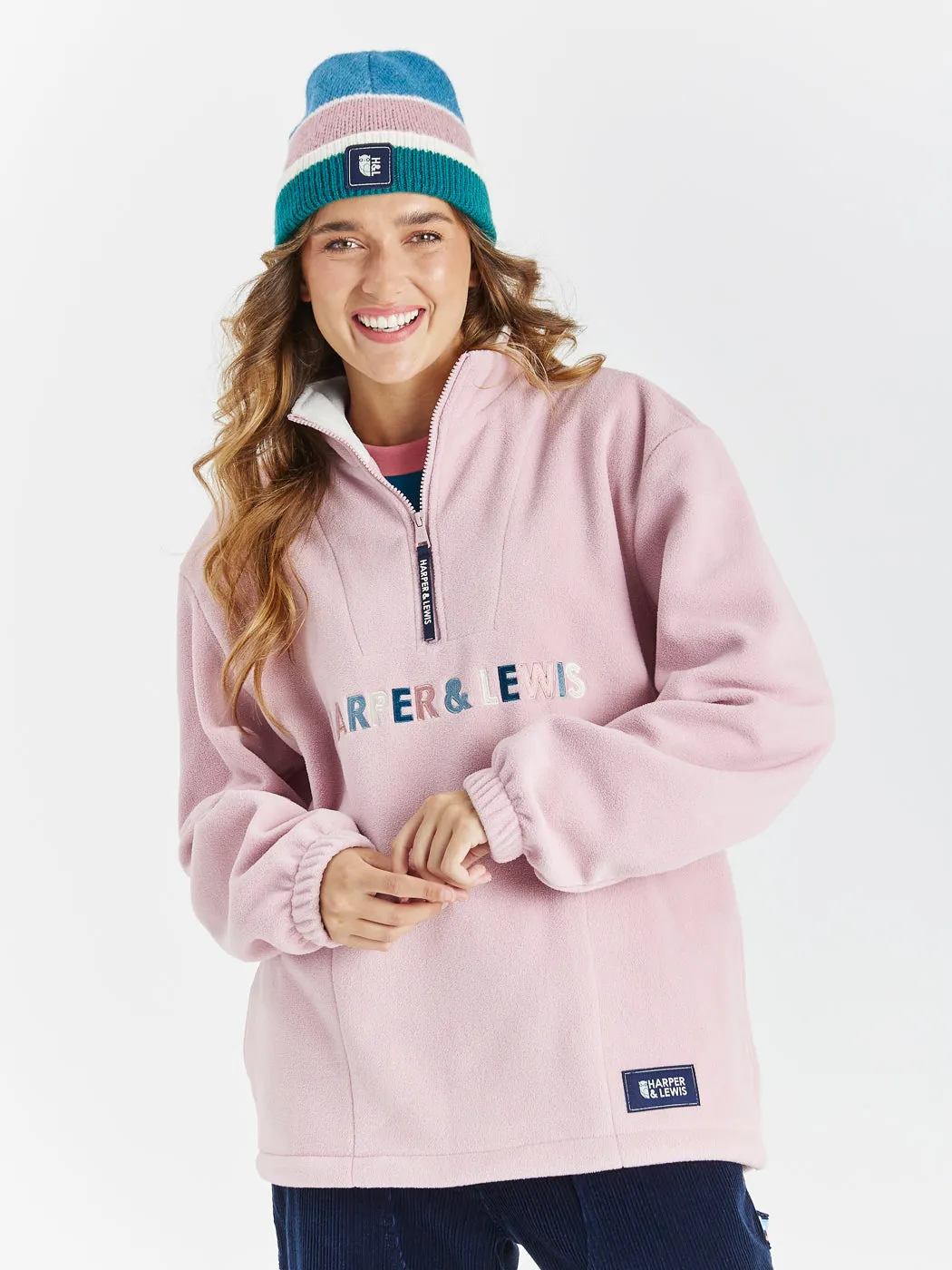 Eirwen 1/4 Zip Fleece Dusty Pink