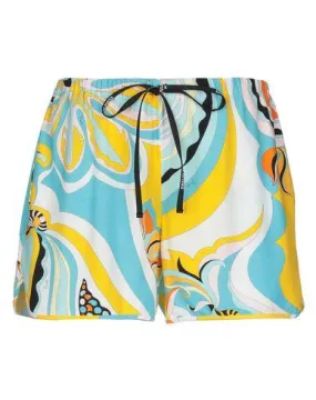 Emilio Pucci Women Shorts Turquoise 6 UK