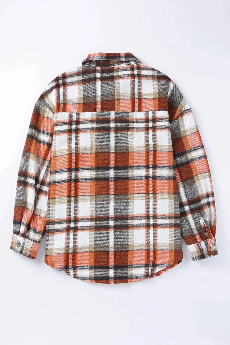 Get Effortlessly Stylish with our Ladies Flannel Shacket - Perfect for Any Occasion