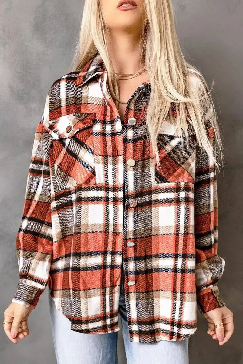 Get Effortlessly Stylish with our Ladies Flannel Shacket - Perfect for Any Occasion