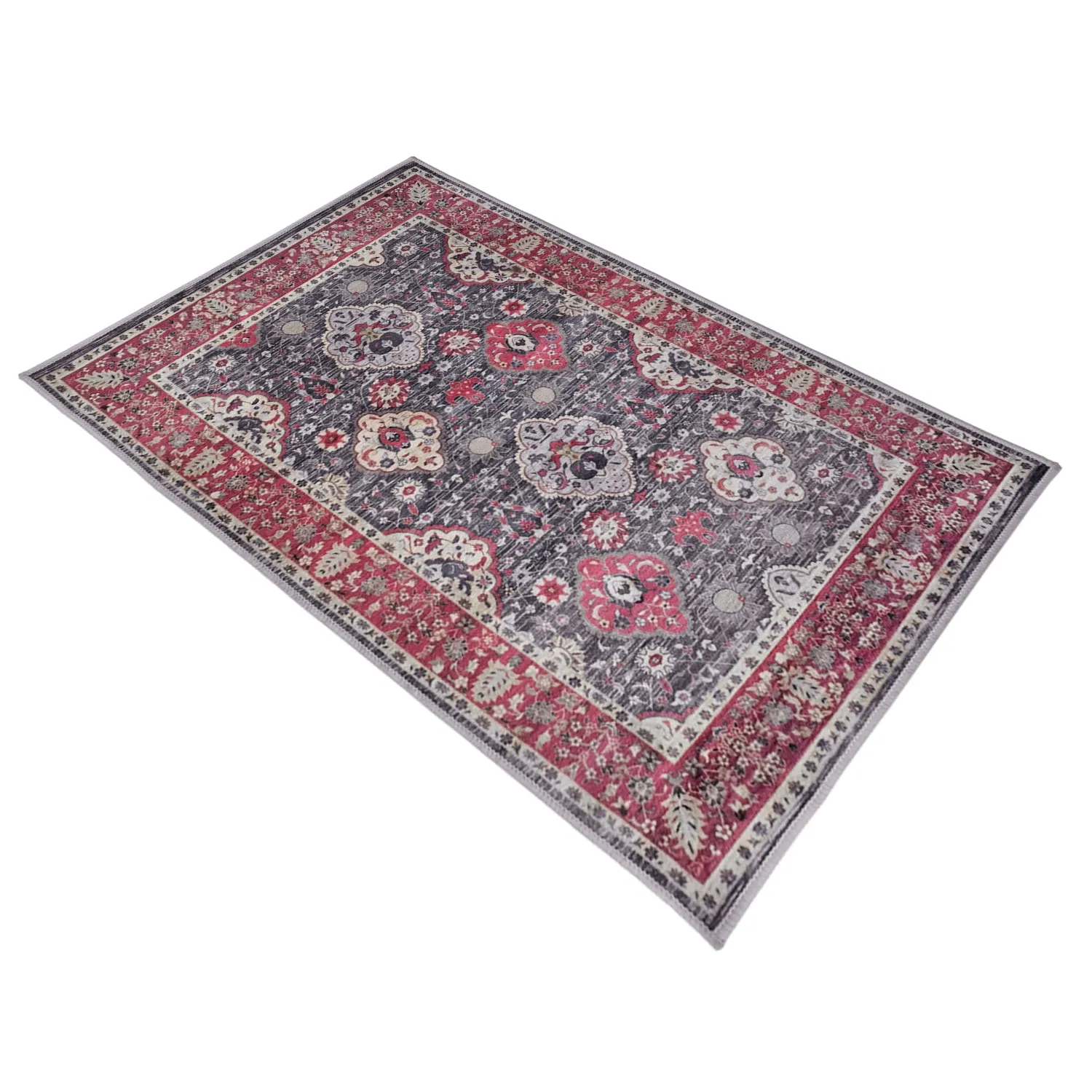 Gilgit Multicolour Traditional Nonslip Rug