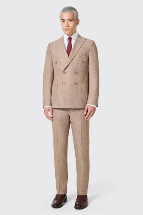 Goddard Slim Fit Brown Double Breasted Suit