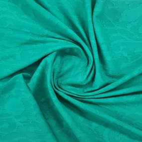 Green Solid Jacquard Cotton Fabric 48 Inches Plain Weave TU-1943